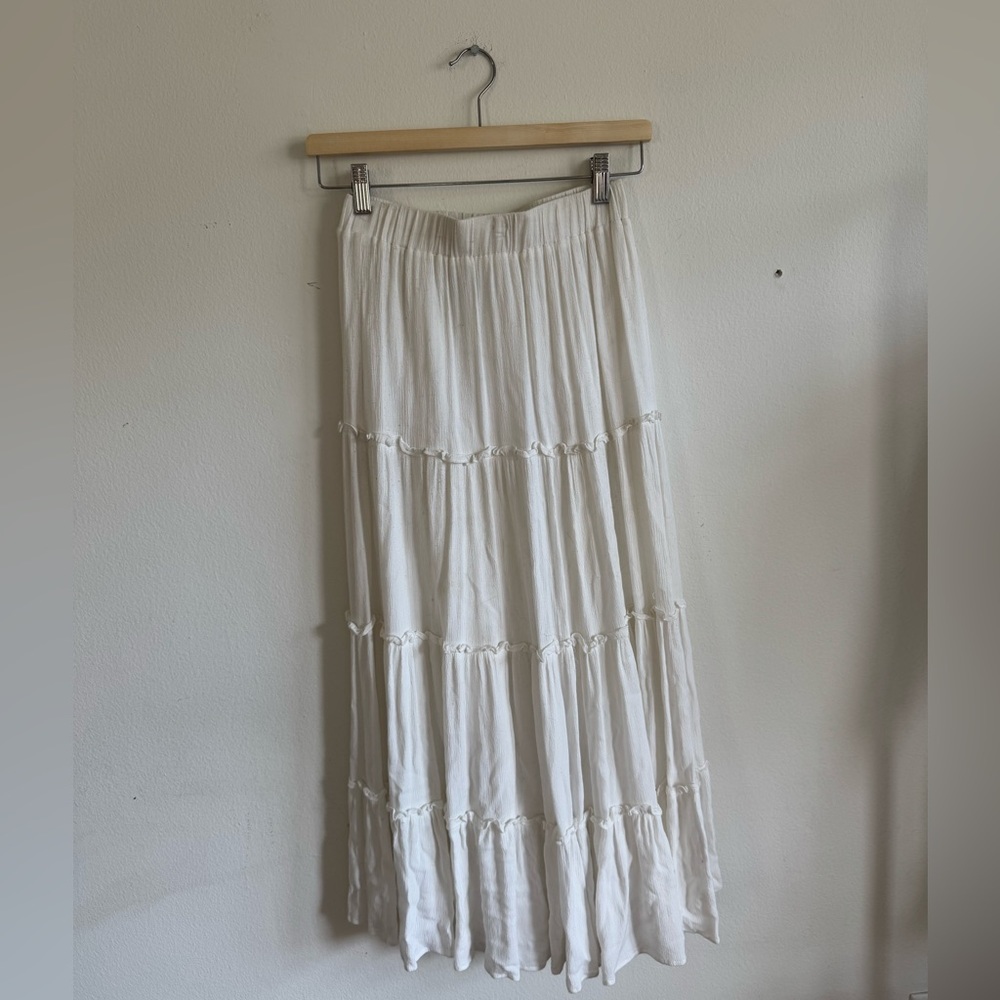 Princess Polly White Maxi Skirt